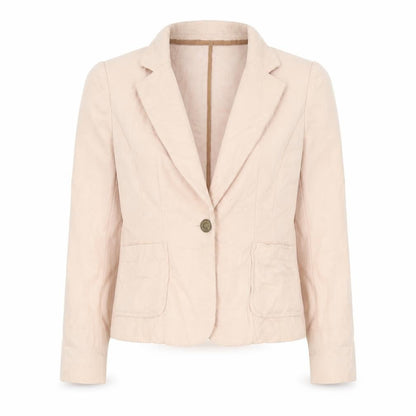 RESERVED Womens Beige   Jacket Blazer Size 14  Button