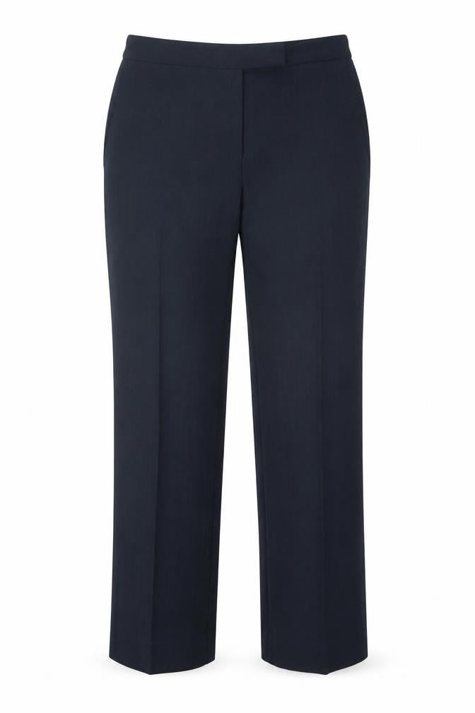Warehouse Womens Blue  Polyester Trousers  Size 10 L26 in Regular Hook & Eye