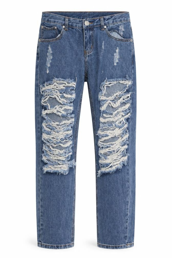 Glamorous Womens Blue  Cotton Straight Jeans Size S L28 in Regular Button