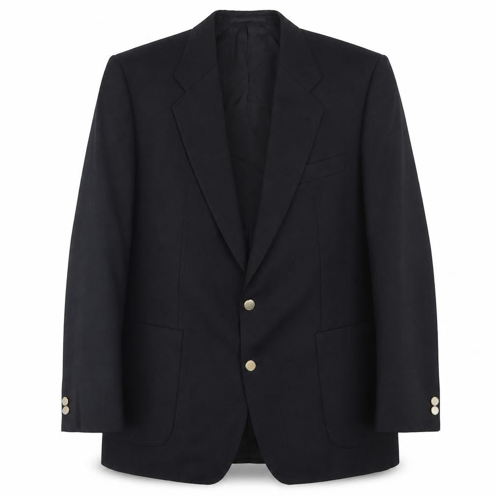Marks & Spencer Mens Black  Wool Jacket Suit Jacket Size 42