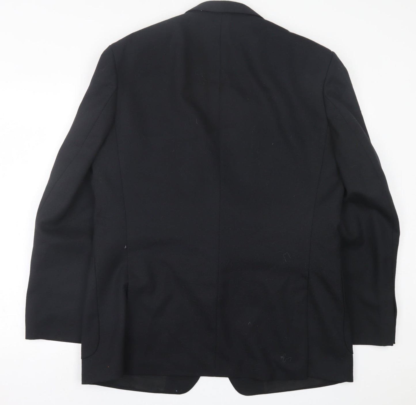 Marks and Spencer Mens Black  Wool Jacket Suit Jacket Size 42