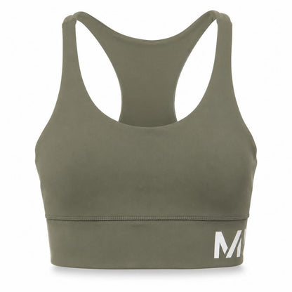 Myprotein Womens Green  Polyester Cropped Tank Size S Round Neck