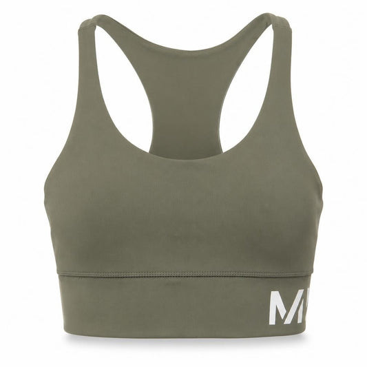 Myprotein Womens Green  Polyester Cropped Tank Size S Round Neck