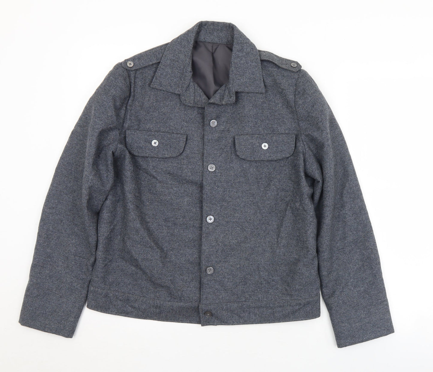 Preworn Womens Grey   Jacket  Size M  Button