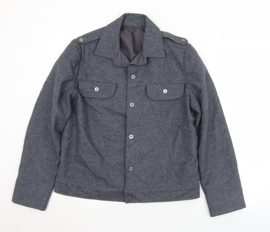 Preworn Womens Grey   Jacket  Size M  Button