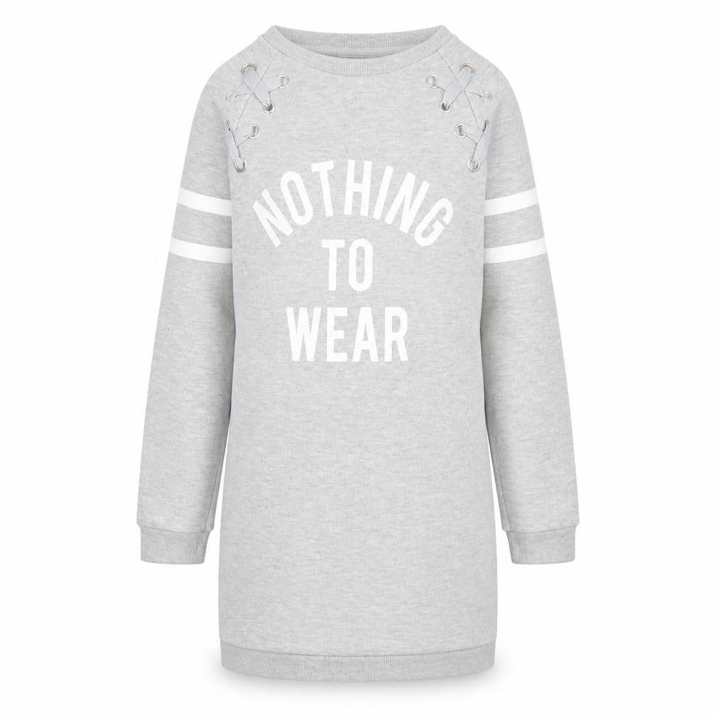 Primark Girls Grey  Polyester Pullover Sweatshirt Size 9-10 Years   - Nothing to Wear