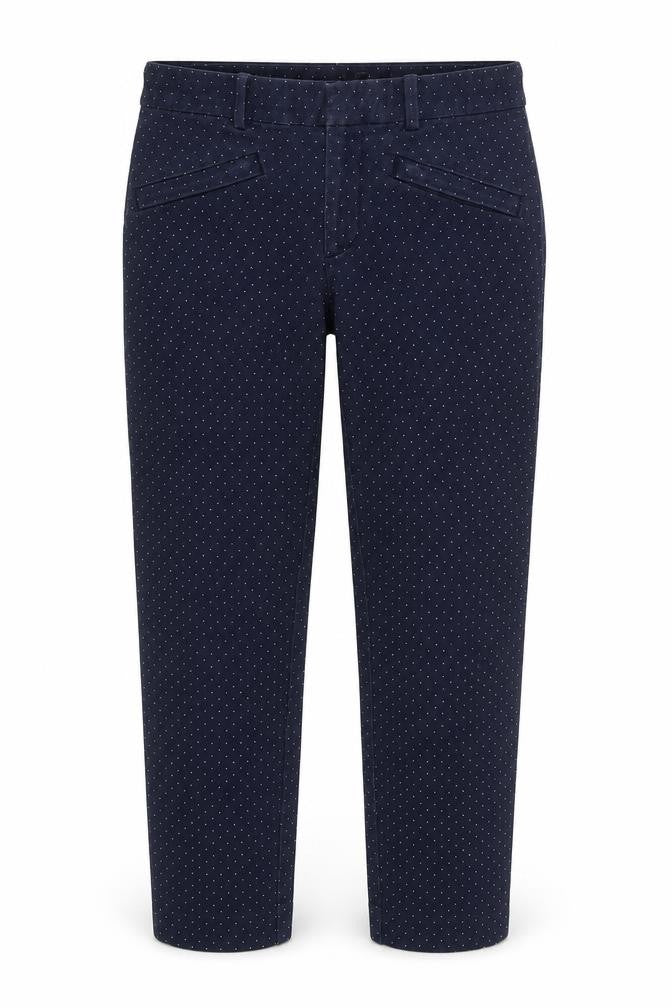 Gap Womens Blue Polka Dot Cotton Straight Jeans Size 30 in L24 in Regular Zip