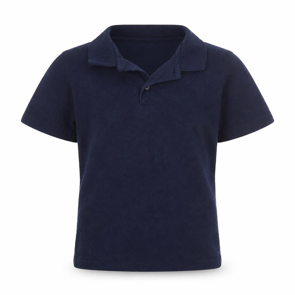 Trutex Boys Blue  Polyester Basic Polo Size 5-6 Years Collared Button