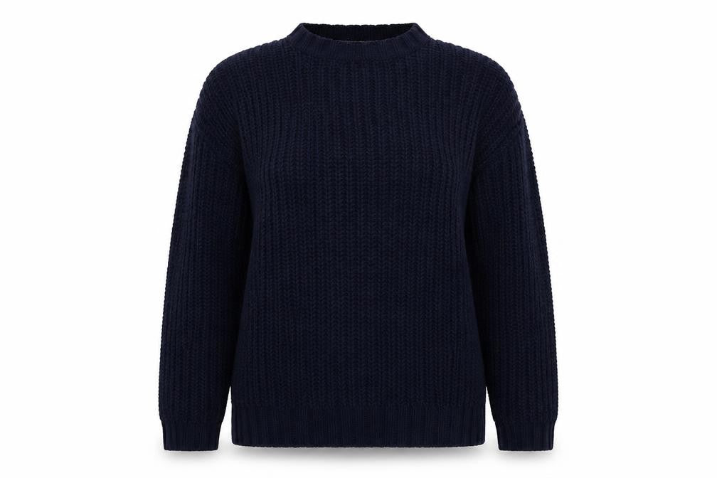 Debenhams Womens Blue Round Neck  Polyester Pullover Jumper Size M