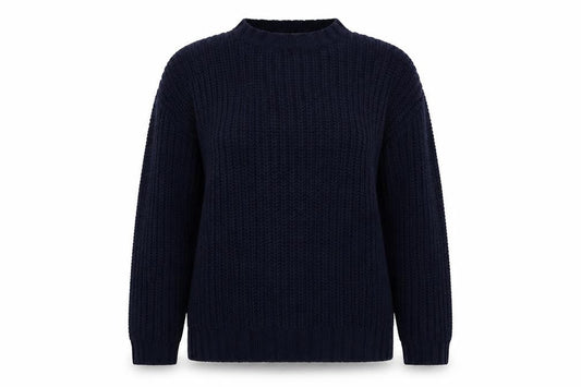 Debenhams Womens Blue Round Neck  Polyester Pullover Jumper Size M