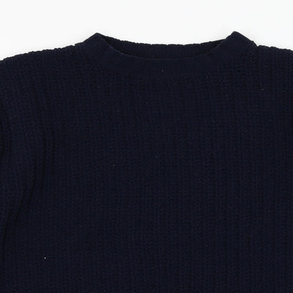 Debenhams Womens Blue Round Neck  Polyester Pullover Jumper Size M