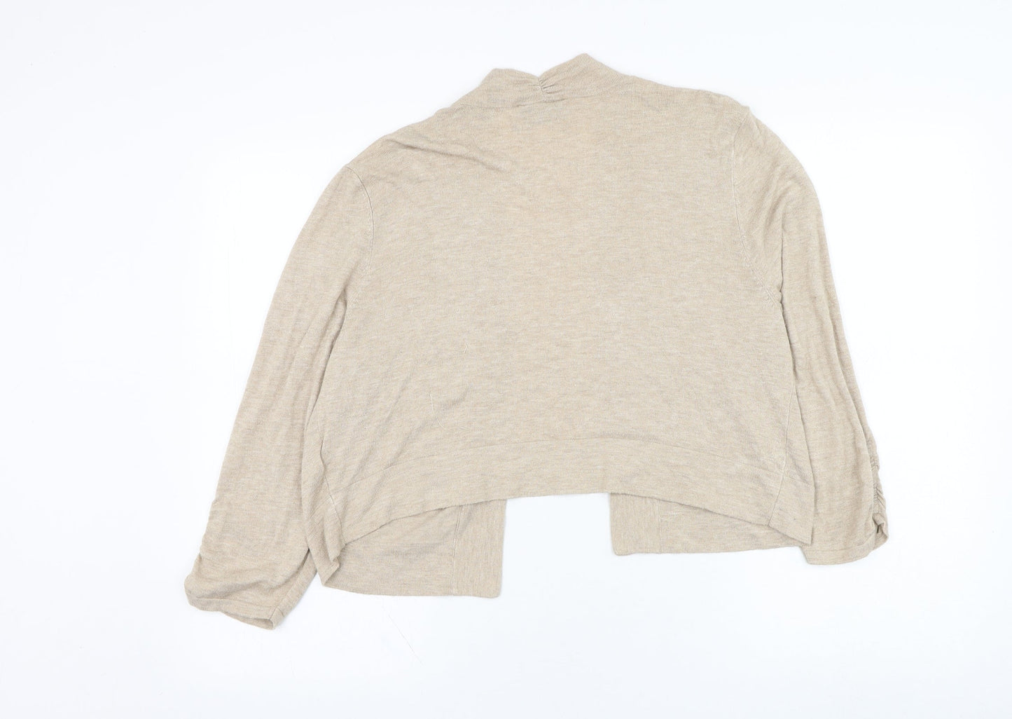 Wallis Womens Brown Square Neck  Viscose Cardigan Jumper Size L