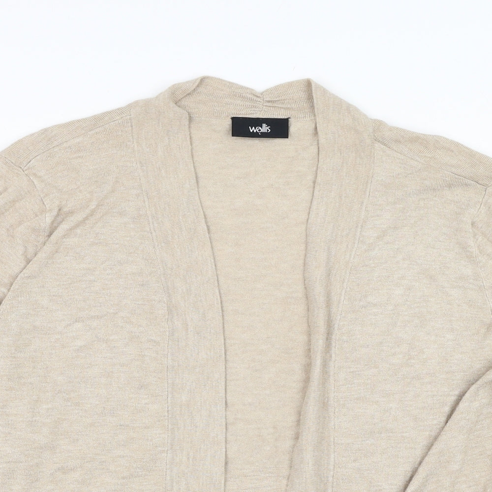 Wallis Womens Brown Square Neck  Viscose Cardigan Jumper Size L