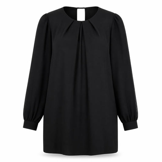 Dorothy Perkins Womens Black  Polyester Shift  Size 12  Round Neck Pullover
