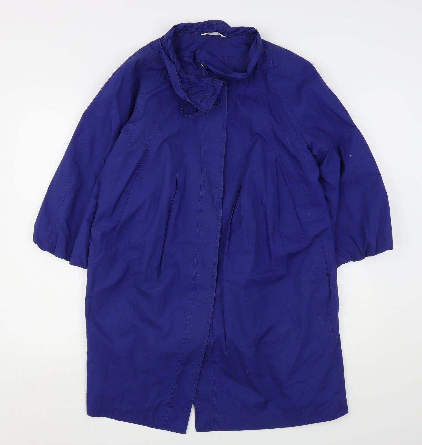 Marks and Spencer Womens Blue   Overcoat Coat Size 14