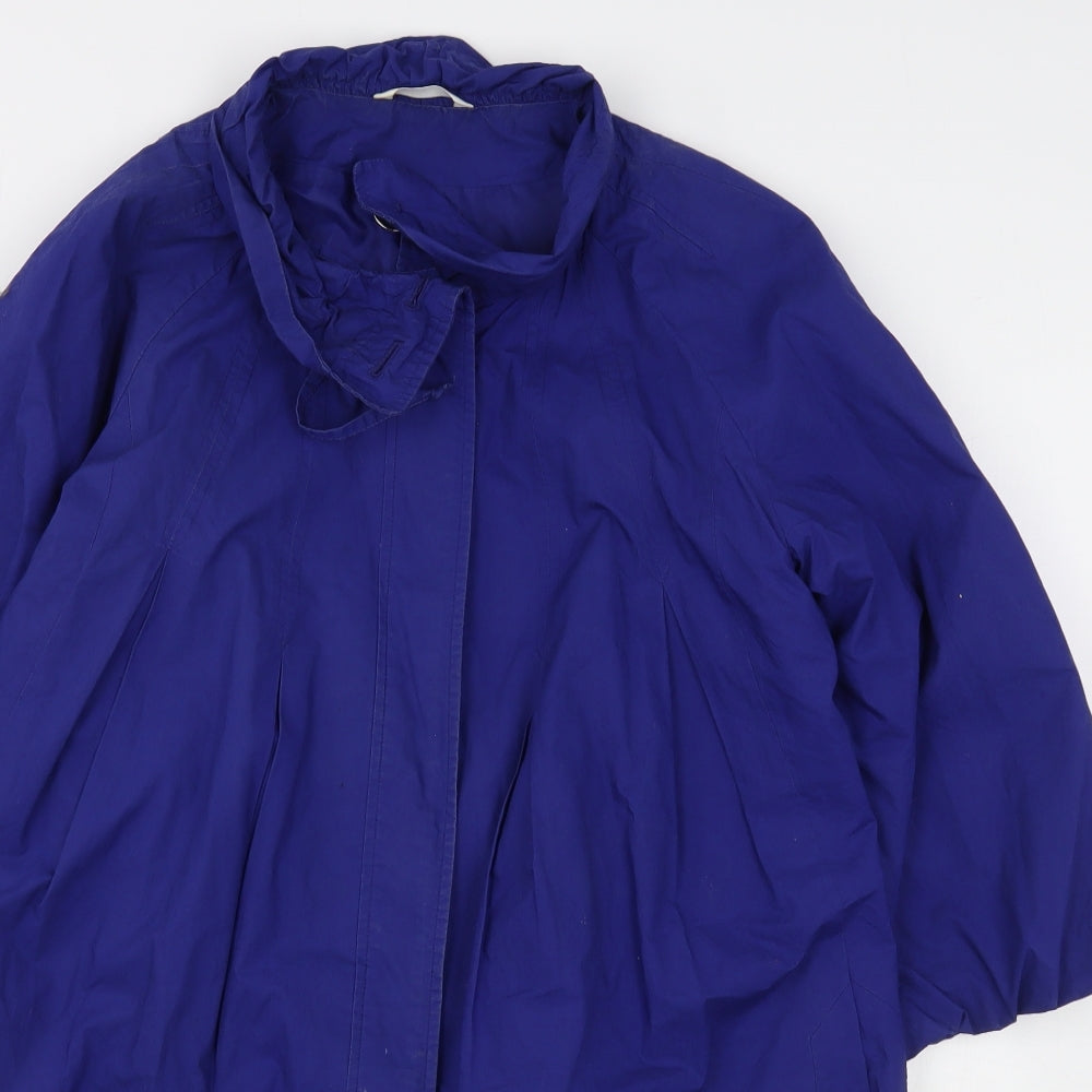 Marks and Spencer Womens Blue   Overcoat Coat Size 14