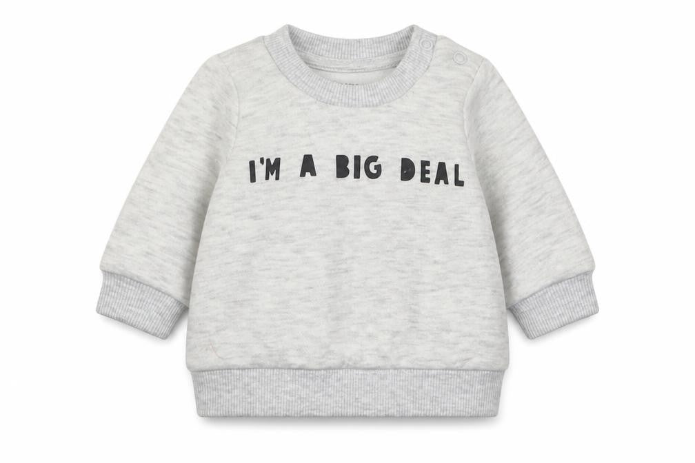 Primark Baby Grey  Cotton Pullover Jumper Size 0-3 Months
