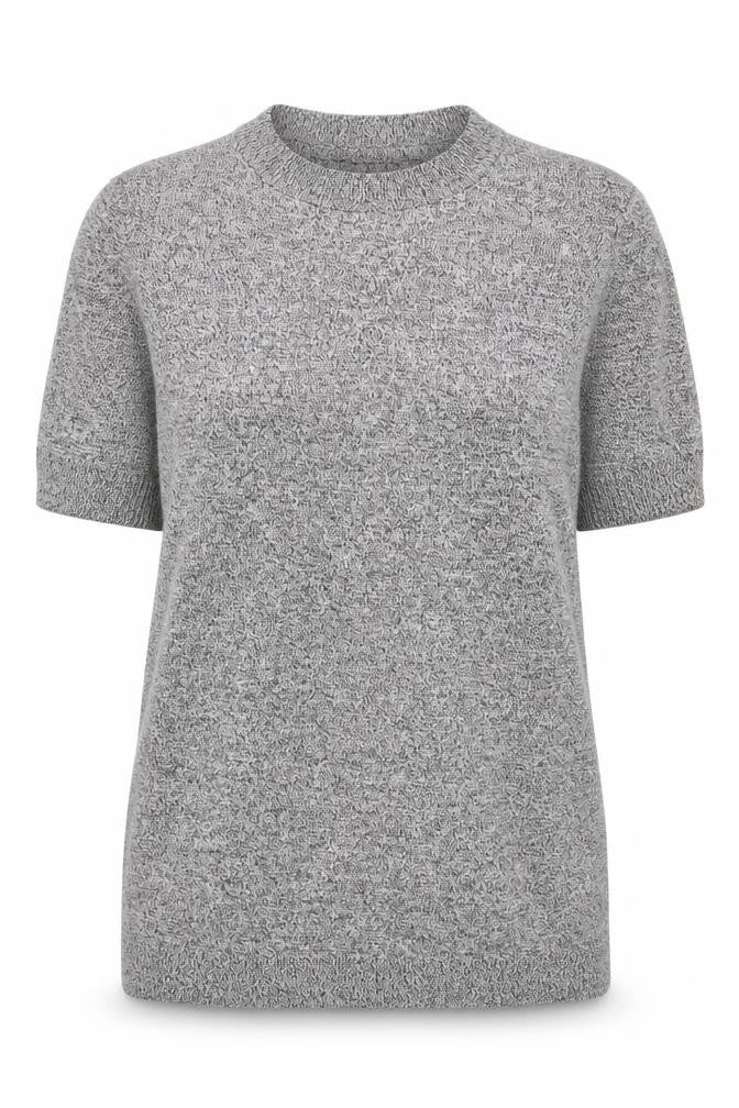 Topshop Womens Grey Round Neck  Viscose Pullover Jumper Size 8