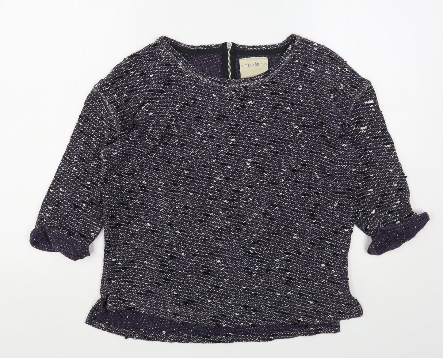 NEXT Womens Purple Round Neck  Polyester Pullover Jumper Size 10