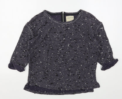 Preloved NEXT Womens Purple Round Neck  Polyester Pullover Jumper Size 10 - Front