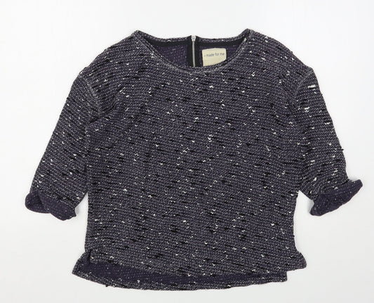 NEXT Womens Purple Round Neck  Polyester Pullover Jumper Size 10