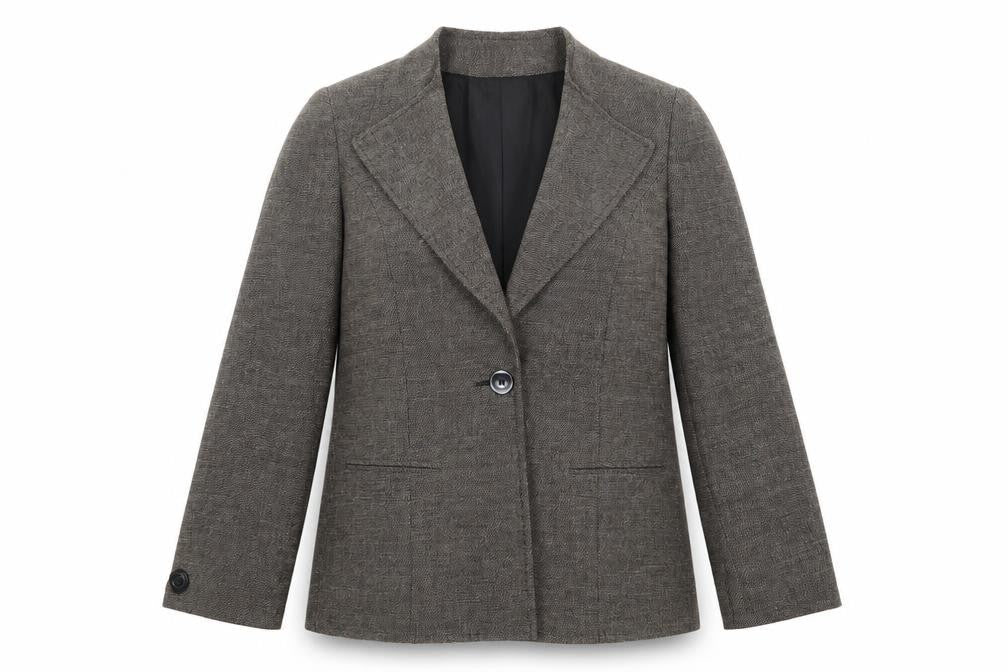 Artigiano Womens Grey   Jacket Blazer Size M  Button