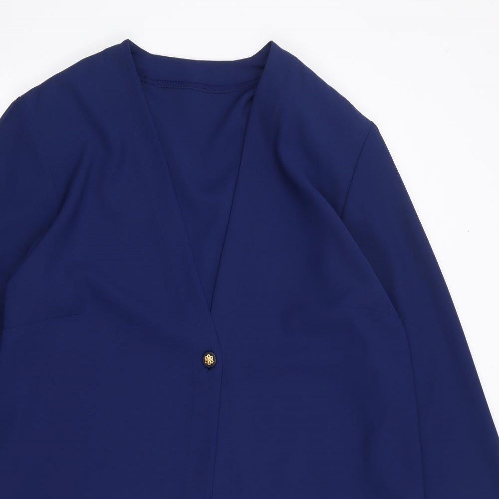 Carmelle Womens Blue   Jacket Blazer Size 14  Button