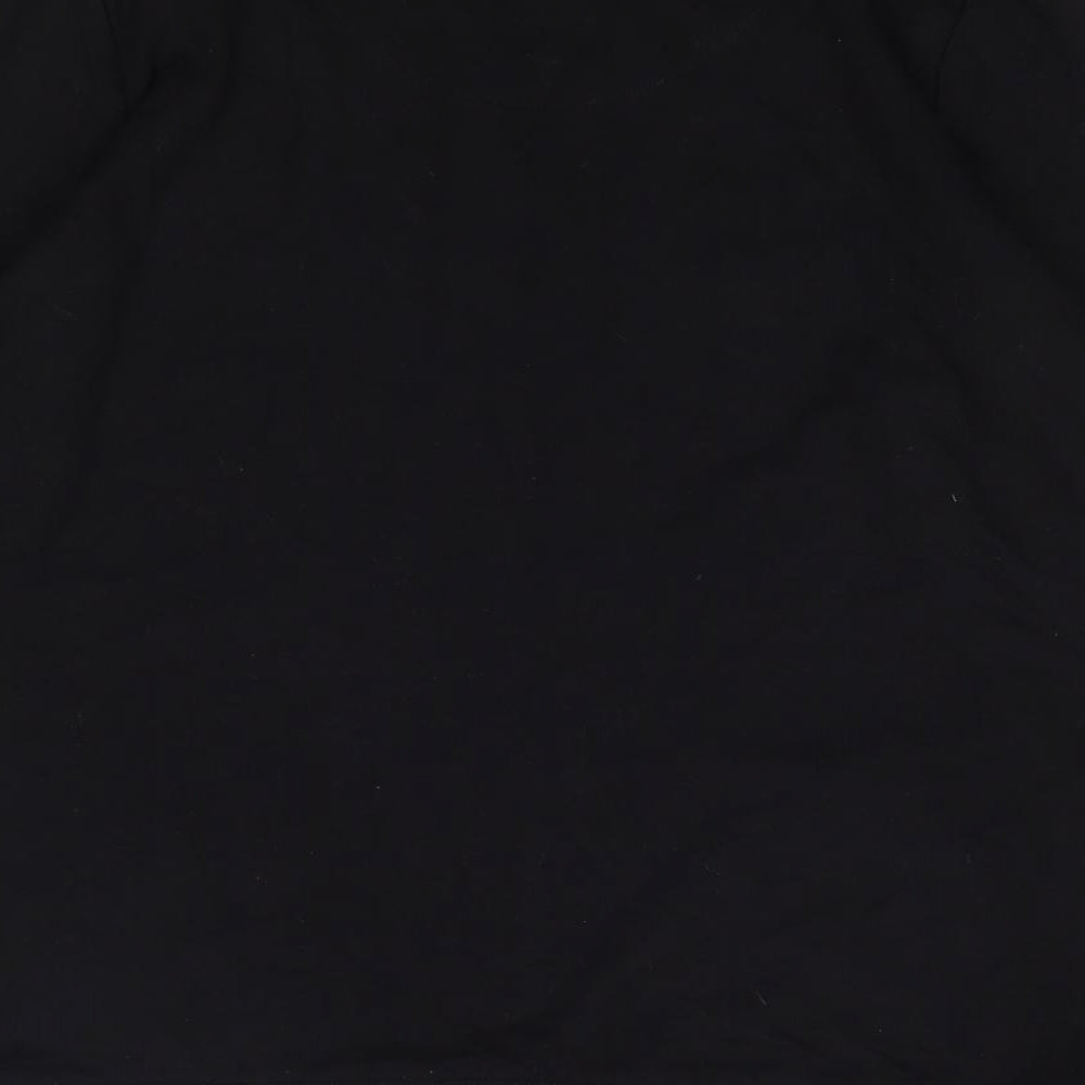 TU Womens Black Crew Neck  Viscose Pullover Jumper Size 10