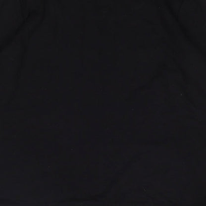 Preloved TU Womens Black Crew Neck  Viscose Pullover Jumper Size 10 - Label