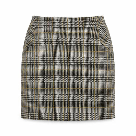 New Look Womens Grey Herringbone Polyester A-Line Skirt Size 10