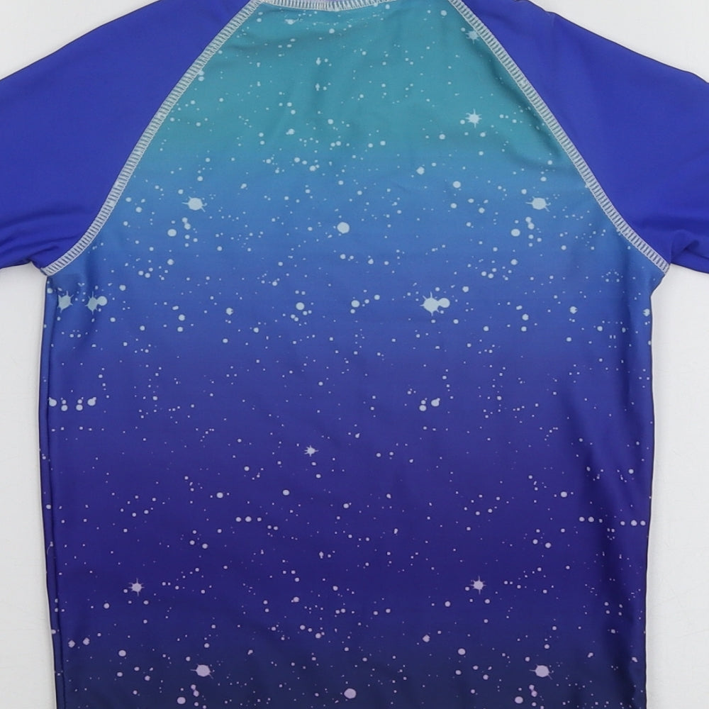 Star Wars Boys Blue Geometric Polyester Basic T-Shirt Size 5 Years Round Neck