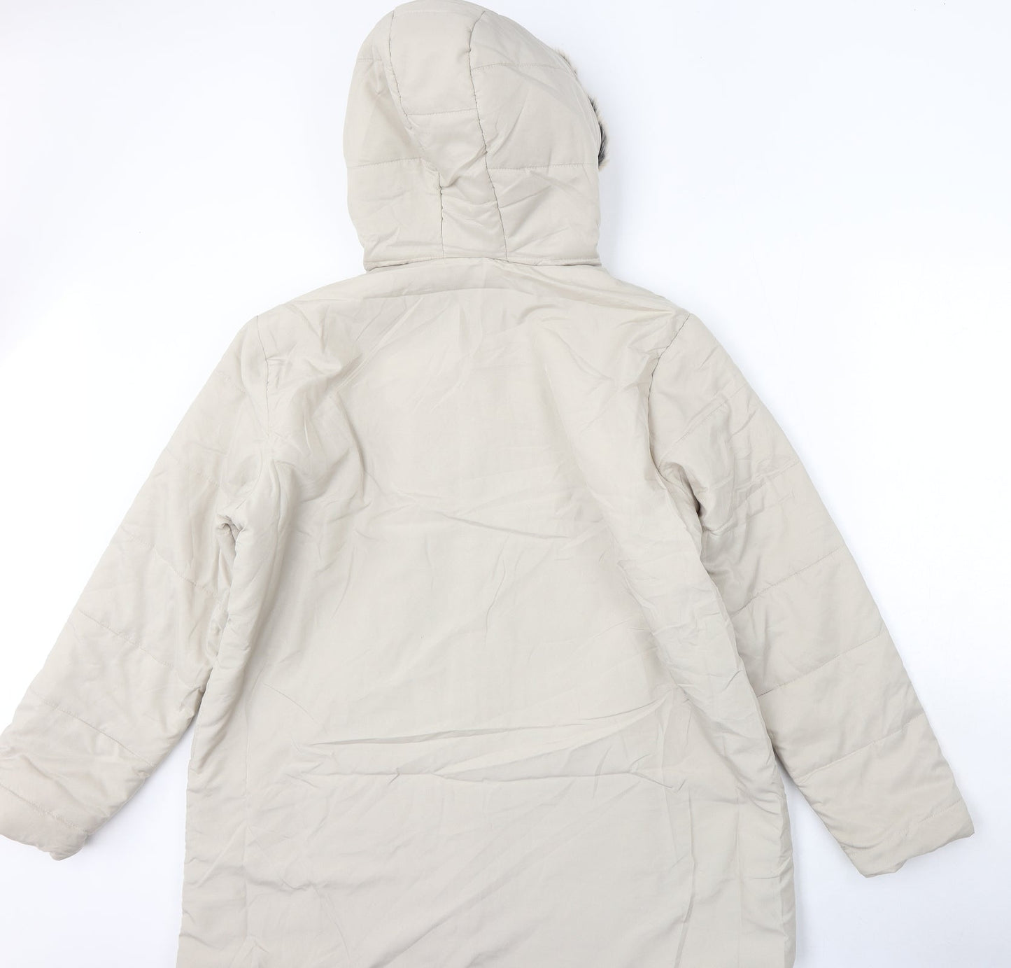 Preworn Womens Beige   Jacket  Size L  Zip