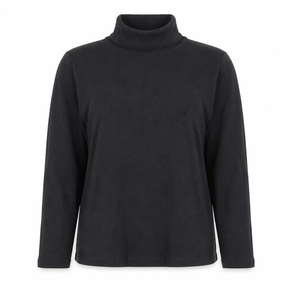 Avenue Womens Black Mock Neck  Viscose Pullover Jumper Size 16