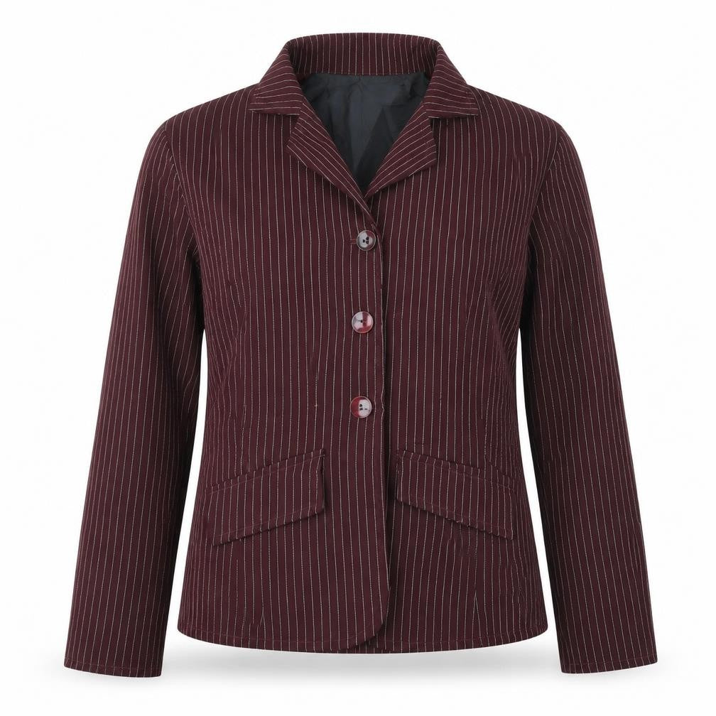 Freestyle Girls Red Striped  Jacket  Size 12-13 Years  Button - Blazer, Suit Jacket