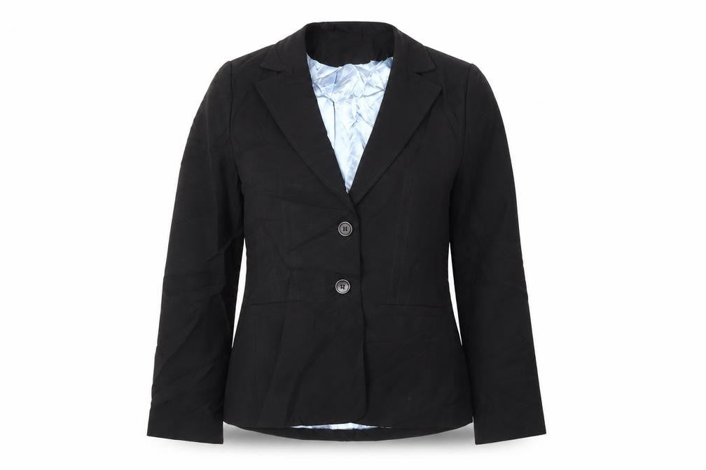 New Look Womens Black  Polyester Jacket Suit Size 12