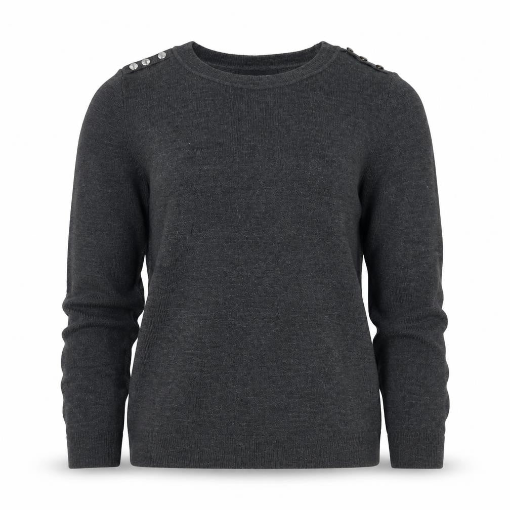 Primark Womens Grey Round Neck  Acrylic Pullover Jumper Size 12