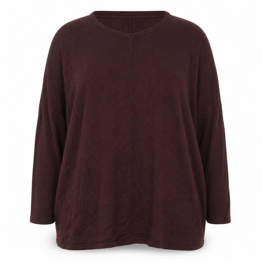 Preworn Womens Brown Round Neck  Viscose Pullover Jumper Size L