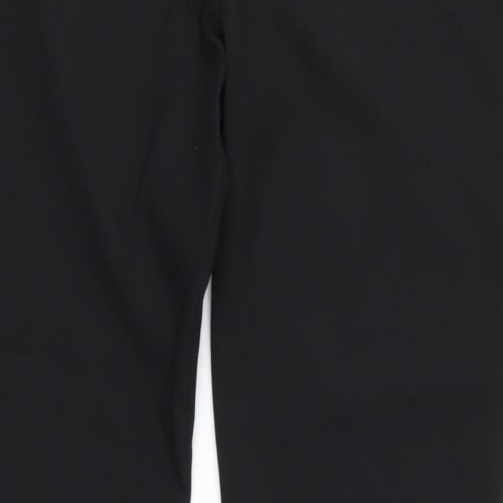 Preworn Womens Black  Polyester Dress Pants Trousers Size 32 L30 in Regular