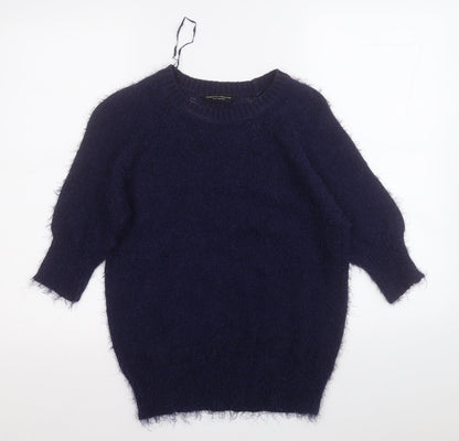 Dorothy Perkins Womens Blue Round Neck  Polyester Pullover Jumper Size 10