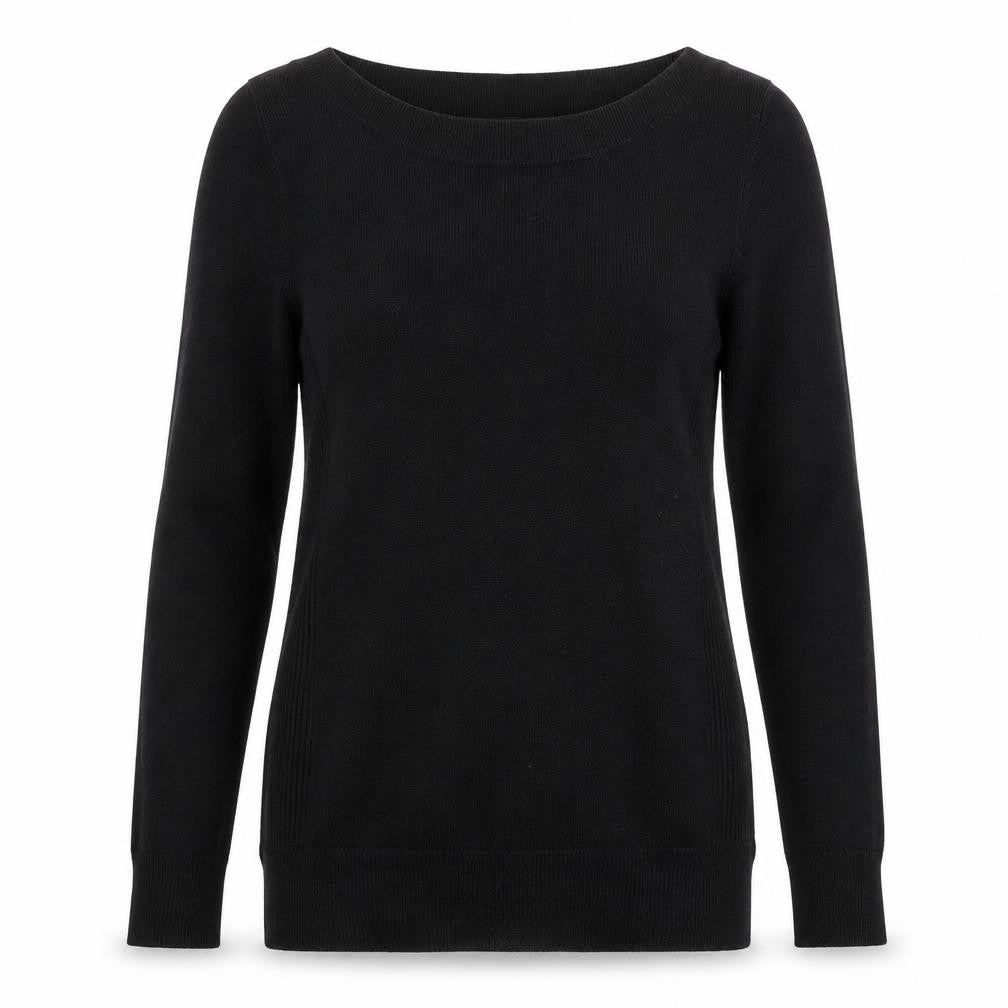 F&F Womens Black Roll Neck  Acrylic Pullover Jumper Size 6