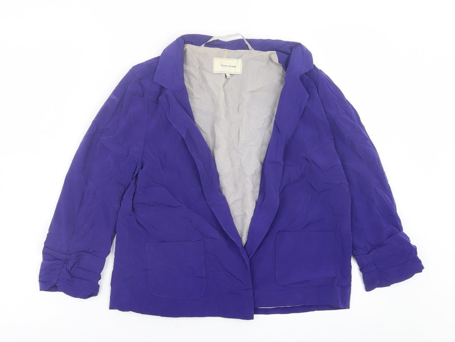 River Island Womens Purple   Jacket Blazer Size 10