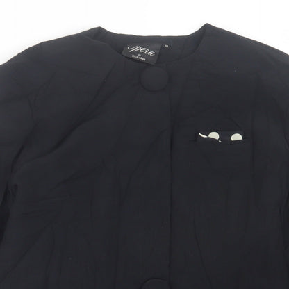 Richards Womens Black   Jacket Blazer Size 12  Button