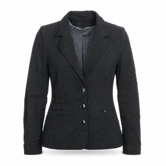 Next Womens Black Striped  Jacket Blazer Size 8  Button
