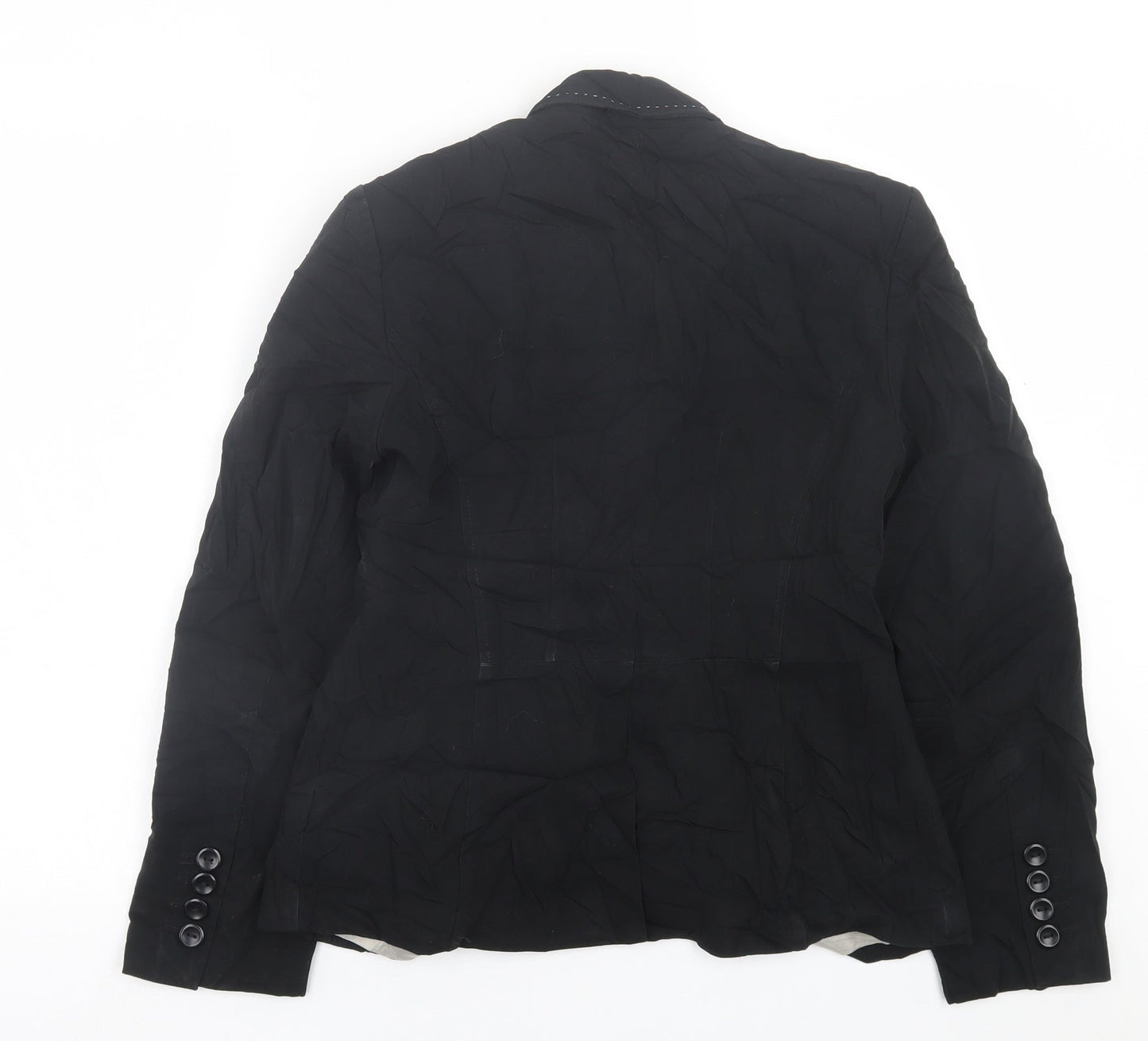 NEXT Womens Black   Jacket Blazer Size 10  Button