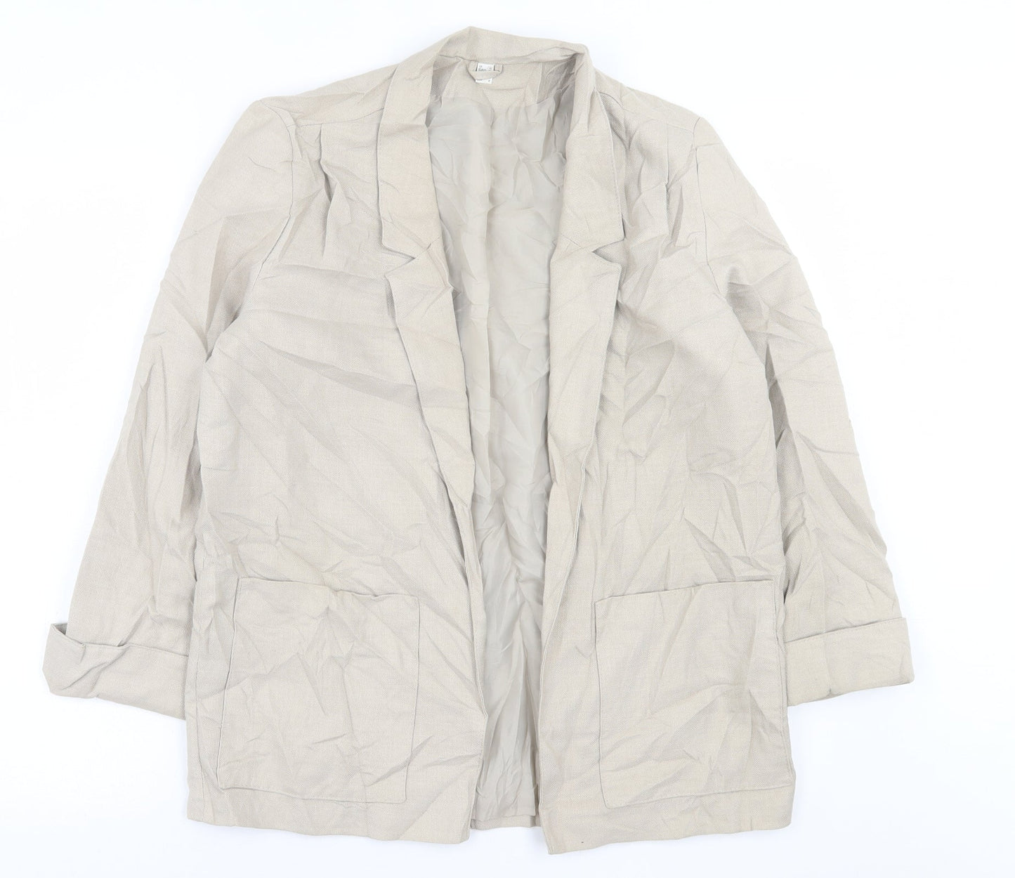 Miss Smith Womens Beige   Jacket Blazer Size 10