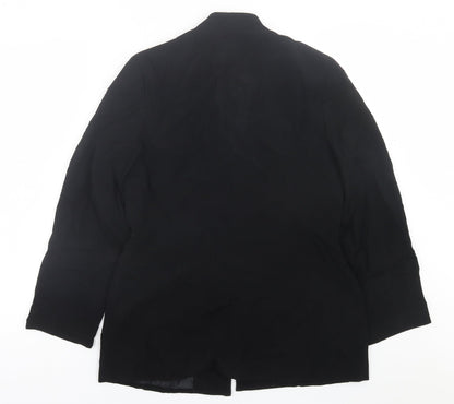 Richards Womens Black   Jacket Blazer Size 12  Button