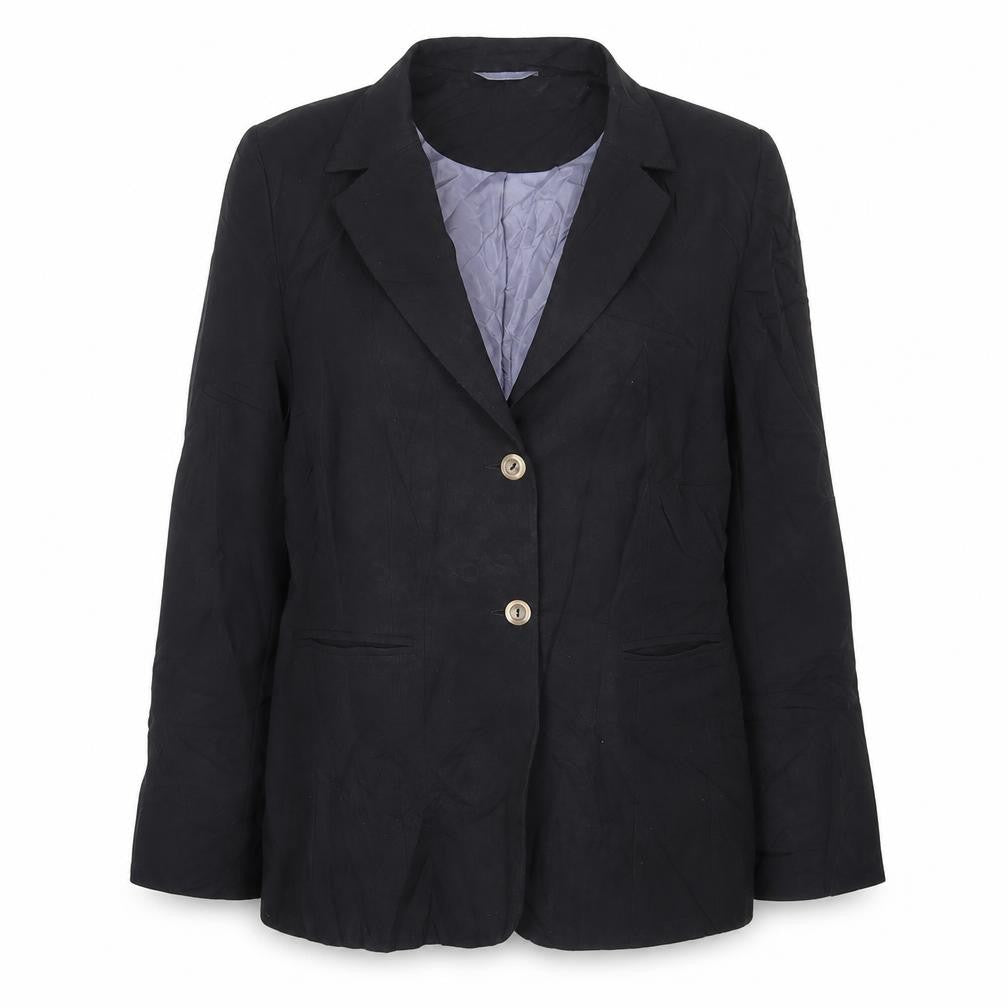 Essentials Womens Black   Jacket Blazer Size 14  Button