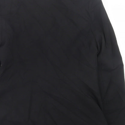 Essentials Womens Black   Jacket Blazer Size 14  Button