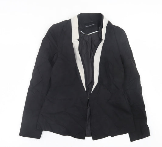 Dorothy Perkins Womens Black   Jacket Blazer Size 12  Hook & Eye
