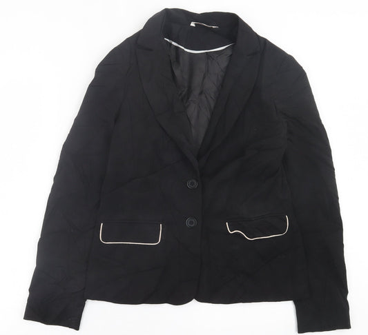 George Womens Black   Jacket Blazer Size 12  Button